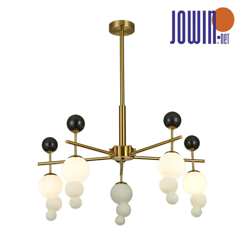Irregulares cucurbita nigro marmore Pendant lucerna